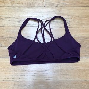 Lululemon Burgundy Sports Bra